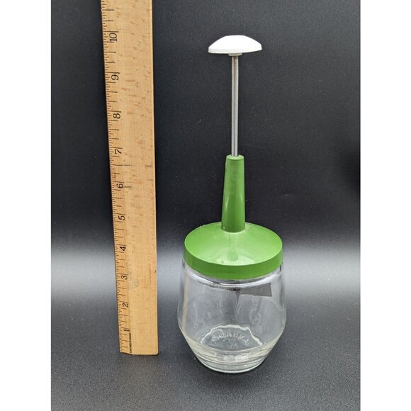 1970's Androck Glass Avocado Green Summer Vegetable and Herb Dicer Kitchen Tool - Picture 6 of 6